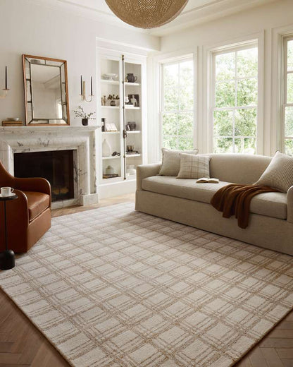 Chris Loves Julia x Loloi - Polly Cream / Sand 8-6in x 11-6in Area Rug - POLLPOL-12CRSA86B6 veiw 4