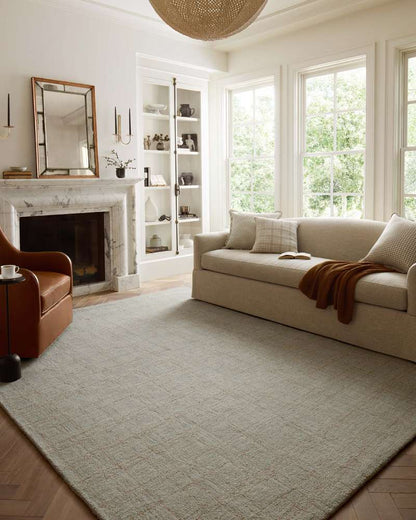 Chris Loves Julia x Loloi - Polly Fog / Wheat 8-6in x 11-6in Area Rug - POLLPOL-09FGWT86B6 veiw 2