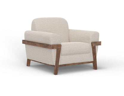IFD - Loft Brown - Wooden Frame & Base, Armchair - IUP644-ACH-161 veiw 1