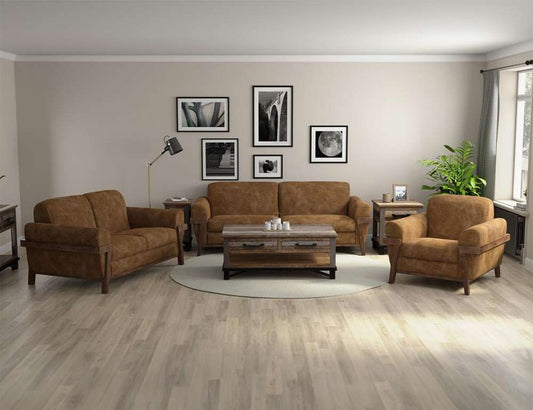 IFD - Loft Brown - Wooden Frame & Base, Armchair - IUP644-ACH-202 veiw 2