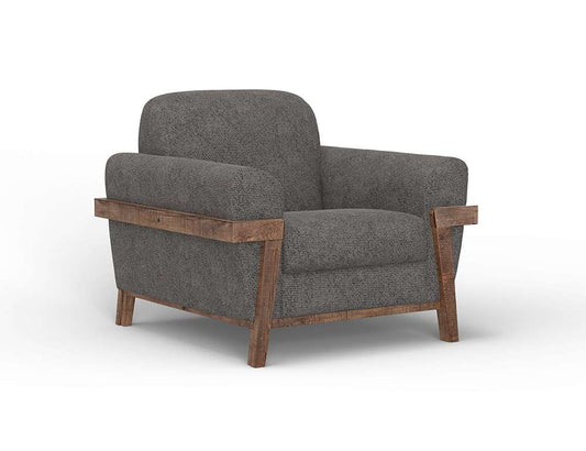 IFD - Loft Brown - Wooden Frame & Base, Armchair - IUP644-ACH-121 veiw 1