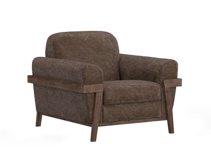 IFD - Loft Brown - Wooden Frame & Base, Armchair - IUP644-ACH-212 veiw 1
