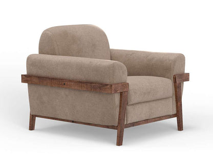 IFD - Loft Brown - Wooden Frame & Base, Armchair - IUP644-ACH-152 veiw 1