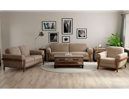 IFD - Loft Brown - Wooden Frame & Base, Armchair - IUP644-ACH-152 veiw 2