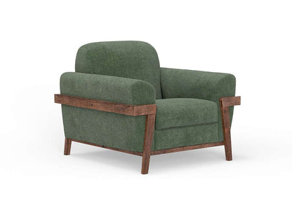 IFD - Loft Brown - Wooden Frame & Base, Armchair - IUP644-ACH-111 veiw 1