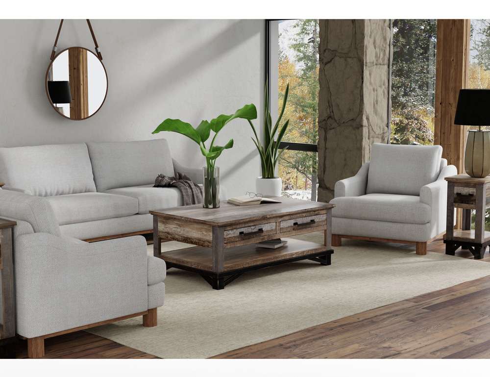 IFD - Olimpia - Wooden Frame & Base, Loveseat - IUP738-LOV-161 veiw 2