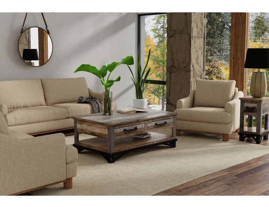 IFD - Olimpia - Wooden Frame & Base, Loveseat - IUP738-LOV-152 veiw 2