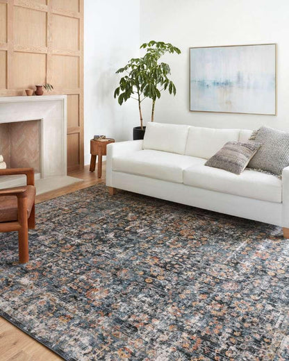 Loloi - Cassandra Blue / Multi 18in x 18in Sample Rug - CASNCSN-05BBML160S veiw 2
