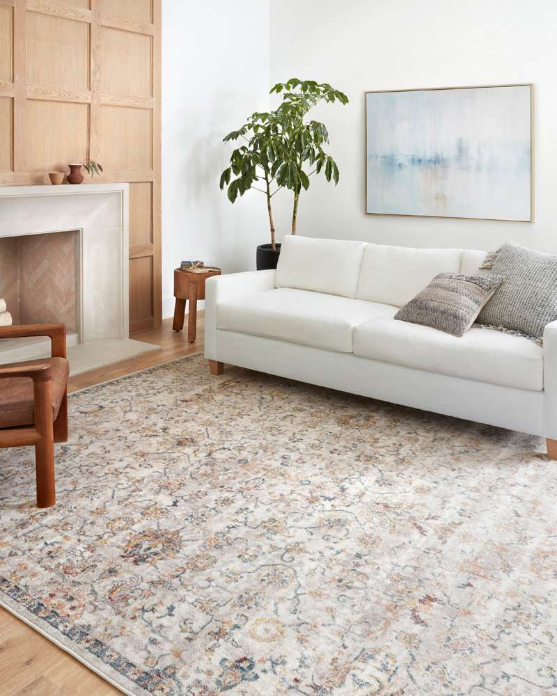 Loloi - Cassandra Dove / Navy 18in x 18in Sample Rug - CASNCSN-03DVNV160S veiw 2