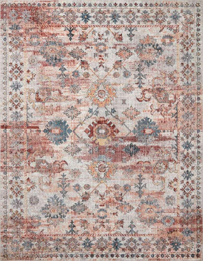 Loloi - Cassandra Rust / Multi 18in x 18in Sample Rug - CASNCSN-06RUML160S veiw 1