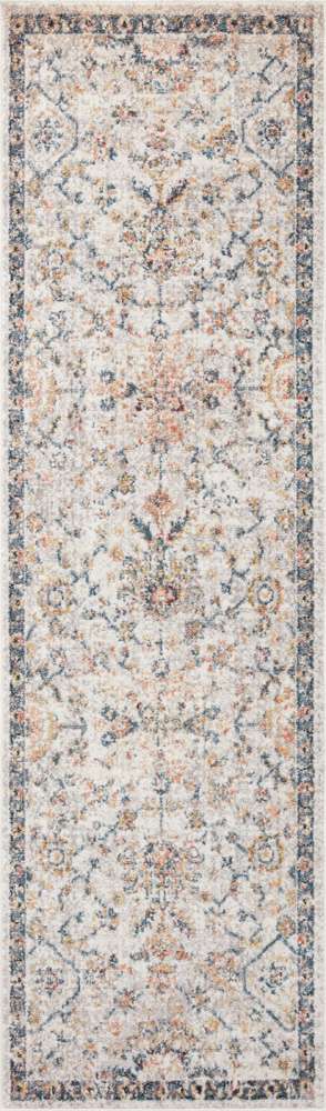 Loloi - Cassandra Dove / Navy 2-6in x 10-0in Runner Rug - CASNCSN-03DVNV26A0 veiw 1