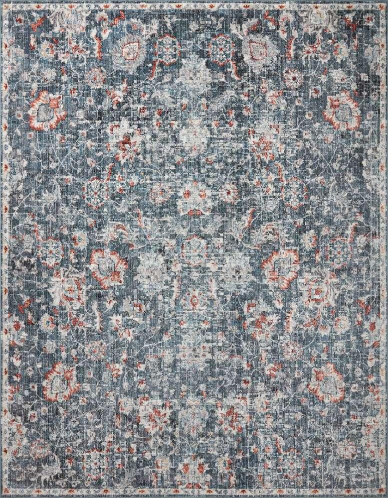 Loloi - Cassandra Blue / Rust 2-6in x 5-9in Accent Rug - CASNCSN-04BBRU2659 veiw 1