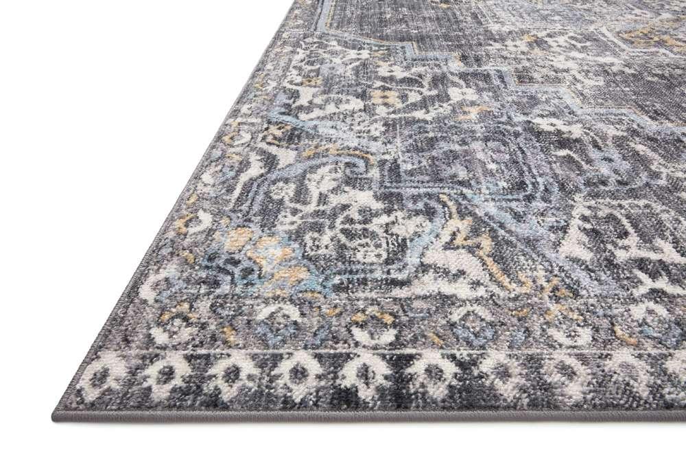 Loloi - Cassandra Charcoal / Gold 3-9in x 5-9in Accent Rug - CASNCSN-02CCGO3959 veiw 3