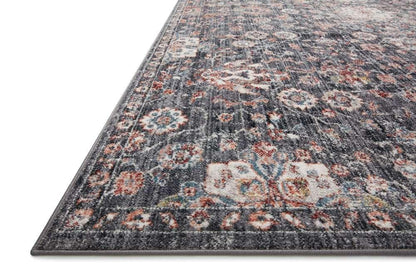 Loloi - Cassandra Charcoal / Rust 5-3in x 7-9in Area Rug - CASNCSN-03CCRU5379 veiw 3