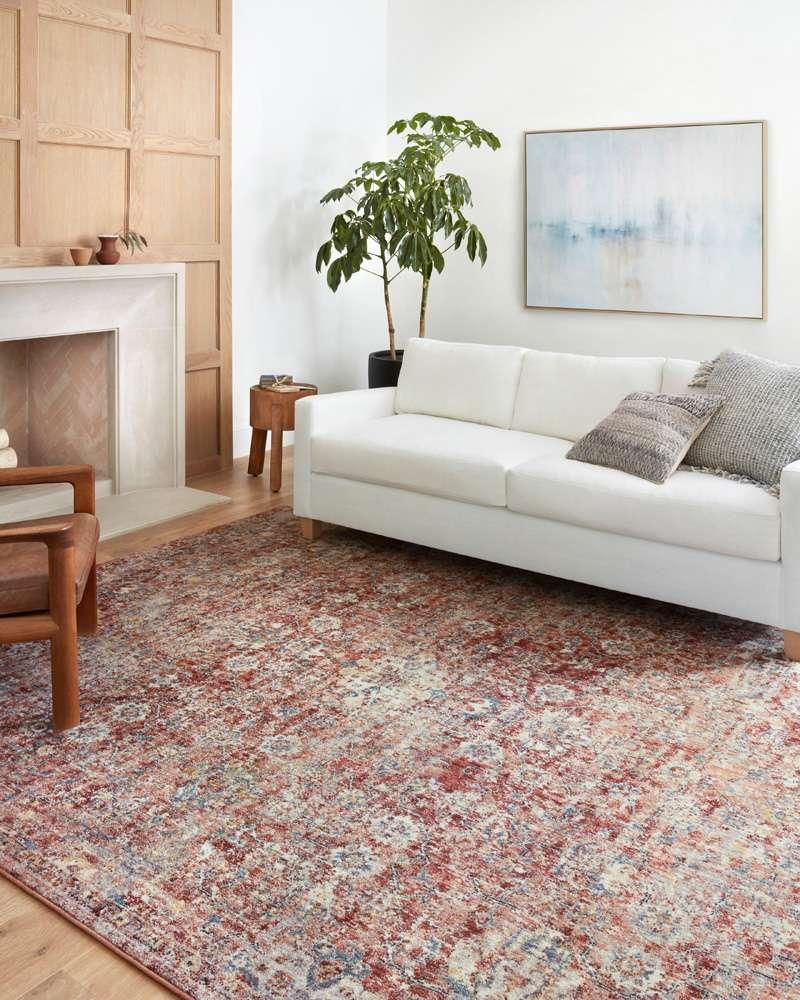 Loloi - Cassandra Rust / Ivory 5-3in x 7-9in Area Rug - CASNCSN-03RUIV5379 veiw 2