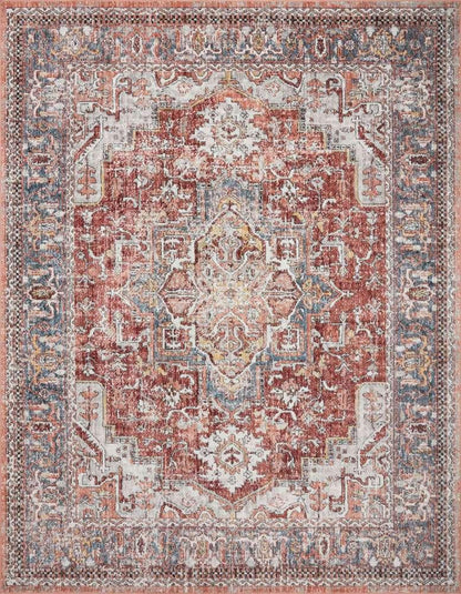 Loloi - Cassandra Rust / Multi 5-3in x 7-9in Area Rug - CASNCSN-01RUML5379 veiw 1