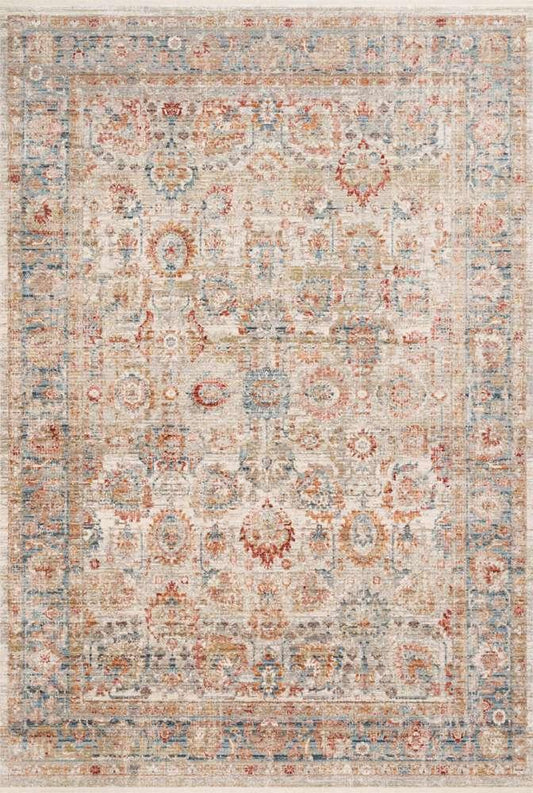 Loloi - Claire Ivory / Ocean 11-6in x 15-7in Area Rug - CLAECLE-02IVOCB6F7 veiw 1