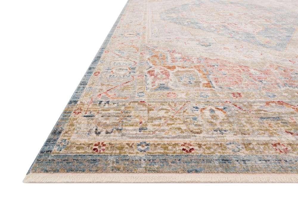 Loloi - Claire Blue / Multi 18in x 18in Sample Rug - CLAECLE-04BBML160S veiw 2