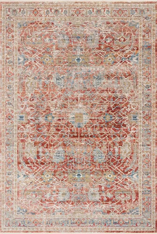 Loloi - Claire Red / Ivory 9-6in x 13 Area Rug - CLAECLE-01REIV96D0 veiw 1