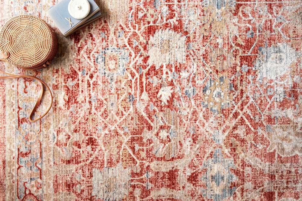 Loloi - Claire Red / Ivory 9-6in x 13 Area Rug - CLAECLE-01REIV96D0 veiw 3