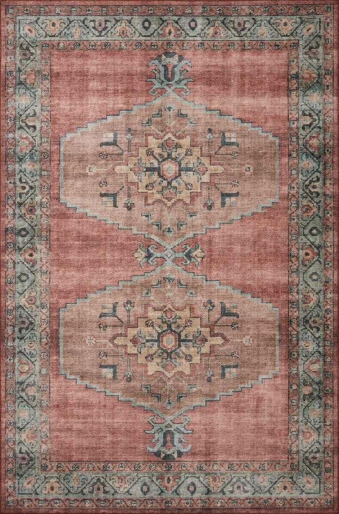 Loloi - Heidi Spice / Aqua 2-3in x 3-9in Accent Rug - HEIDHEI-05SQAQ2339 veiw 1