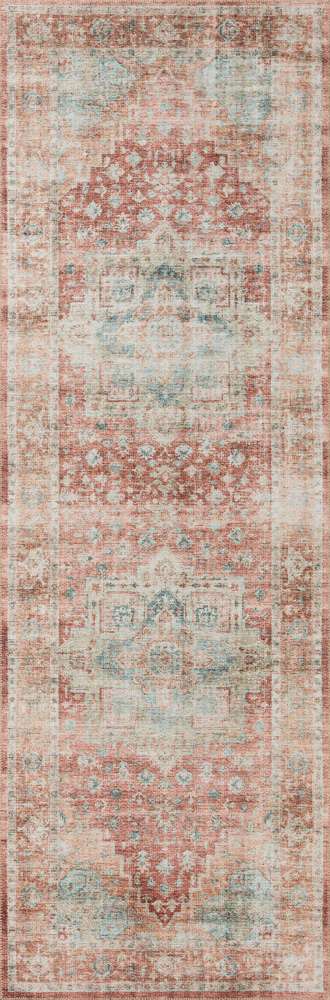 Loloi - Heidi Terracotta / Aqua 2-6in x 7-6in Runner Rug - HEIDHEI-01TCAQ2676 veiw 1