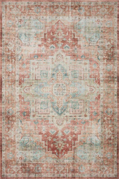 Loloi - Heidi Terracotta / Aqua 3-6in x 5-6in Accent Rug - HEIDHEI-01TCAQ3656 veiw 1
