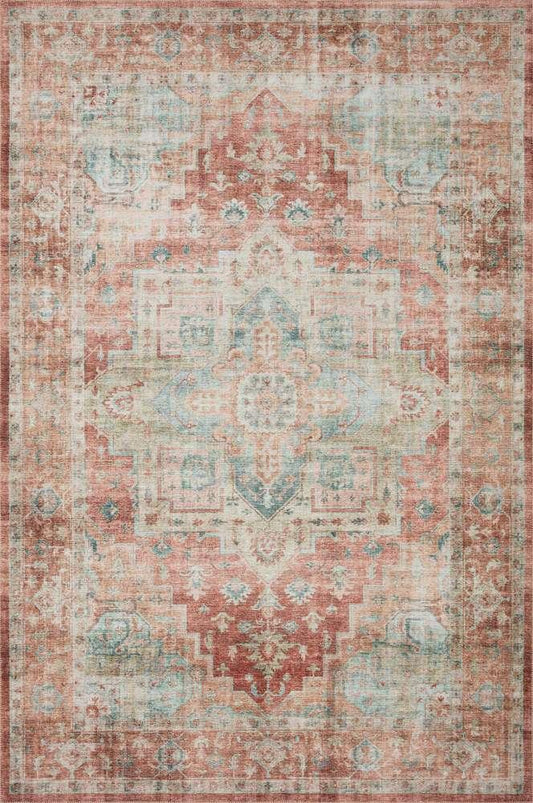 Loloi - Heidi Terracotta / Aqua 3-6in x 5-6in Accent Rug - HEIDHEI-01TCAQ3656 veiw 1