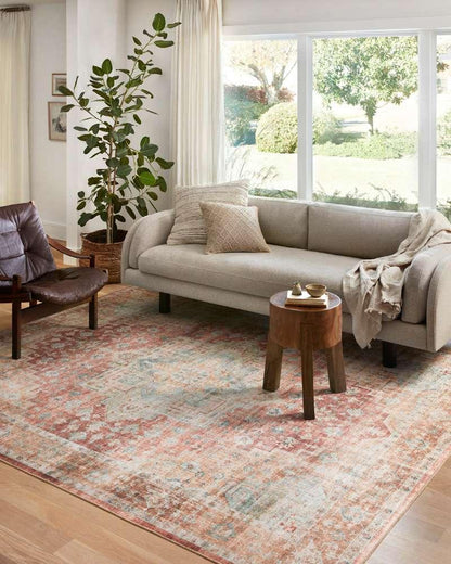Loloi - Heidi Terracotta / Aqua 3-6in x 5-6in Accent Rug - HEIDHEI-01TCAQ3656 veiw 2