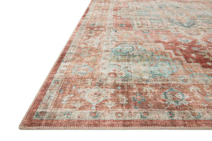 Loloi - Heidi Terracotta / Aqua 3-6in x 5-6in Accent Rug - HEIDHEI-01TCAQ3656 veiw 3