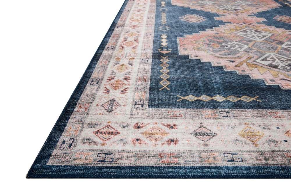Loloi - Heidi Denim / Blush 6-0in x 9-0in Area Rug - HEIDHEI-03DEBH6090 veiw 3