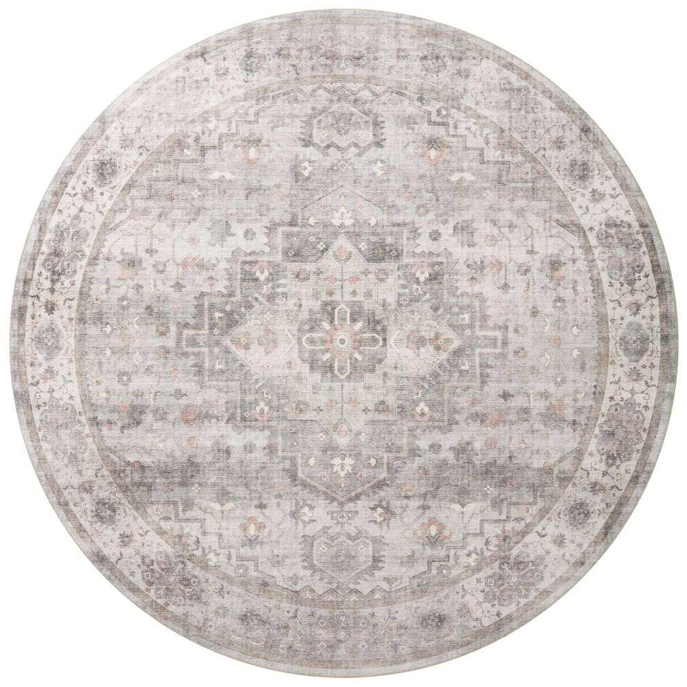 Loloi - Heidi Dove / Blush 7-6in x 7-6in Round Area Rug - HEIDHEI-02DVBH760R veiw 1