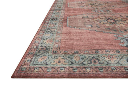 Loloi - Heidi Spice / Aqua 8-6in x 11-6in Area Rug - HEIDHEI-05SQAQ86B6 veiw 3