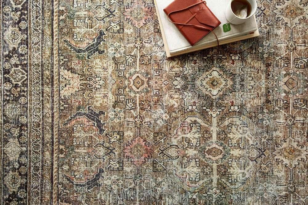 Loloi - Layla Olive / Charcoal 18in x 18in Sample Rug - LAYLLAY-03OLCC160S veiw 4