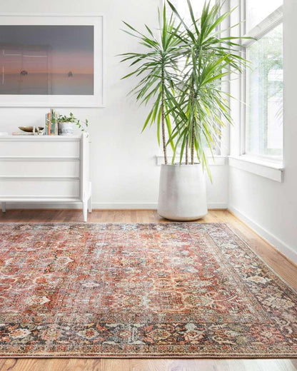 Loloi - Layla Spice / Marine 18in x 18in Sample Rug - LAYLLAY-02SQNN160S veiw 2