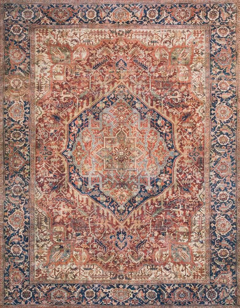 Loloi - Layla Red / Navy 2-3in x 3-9in Accent Rug - LAYLLAY-08RENV2339 veiw 1