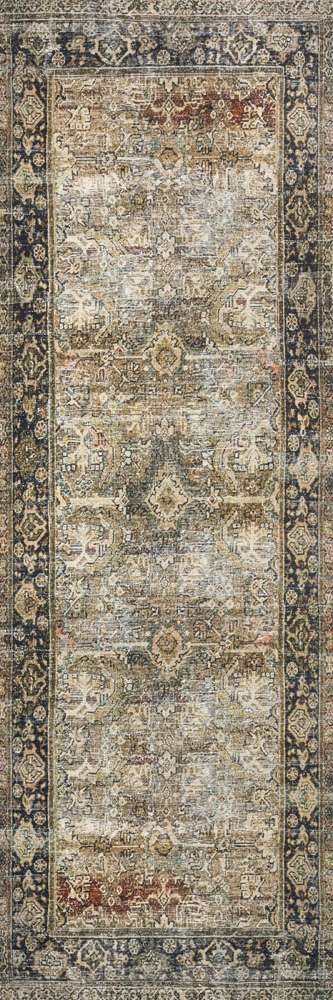 Loloi - Layla Olive / Charcoal 2-6in x 9-6in Runner Rug - LAYLLAY-03OLCC2696 veiw 1