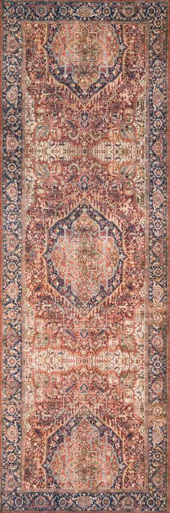 Loloi - Layla Red / Navy 2-6in x 9-6in Runner Rug - LAYLLAY-08RENV2696 veiw 1