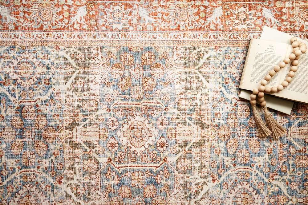 Loloi - Layla Ocean / Rust 7-6in x 9-6in Area Rug - LAYLLAY-04OCRU7696 veiw 3