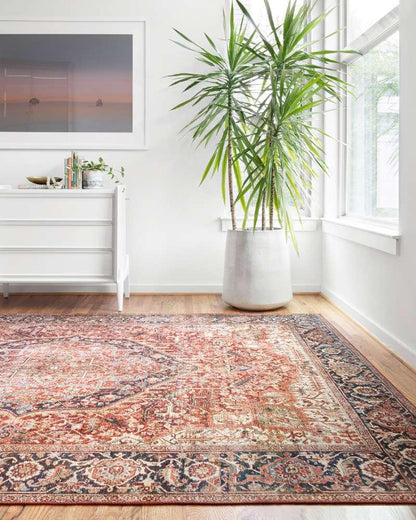 Loloi - Layla Red / Navy 7-6in x 9-6in Area Rug - LAYLLAY-08RENV7696 veiw 2