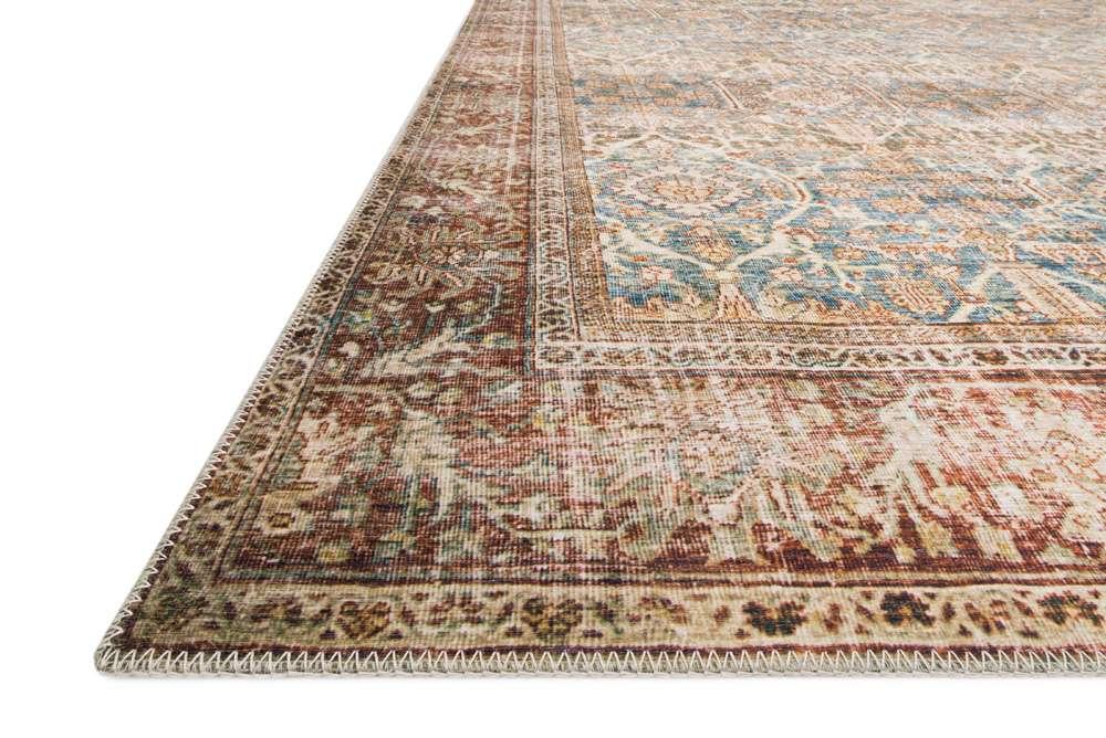 Loloi - Layla Ocean / Rust 9-0in x 12-0in Area Rug - LAYLLAY-04OCRU90C0 veiw 6