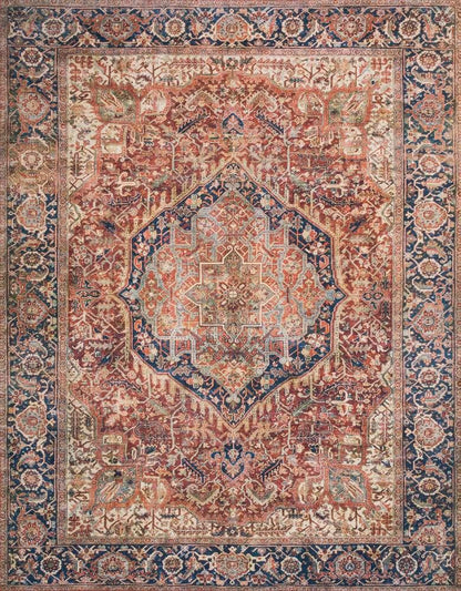 Loloi - Layla Red / Navy 9-0in x 12-0in Area Rug - LAYLLAY-08RENV90C0 veiw 1