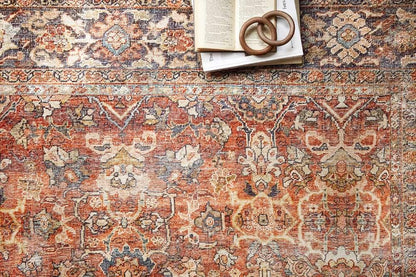 Loloi - Layla Spice / Marine 9-0in x 12-0in Area Rug - LAYLLAY-02SQNN90C0 veiw 3