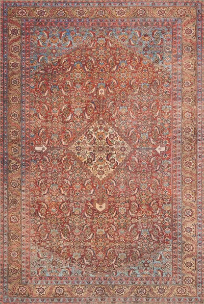 Loloi - Loren Red / Multi 2-3in x 3-9in Accent Rug - LORELQ-06REML2339 veiw 1