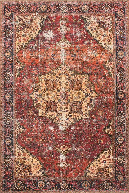 Loloi - Loren Red / Navy 2-3in x 3-9in Accent Rug - LORELQ-07RENV2339 veiw 1