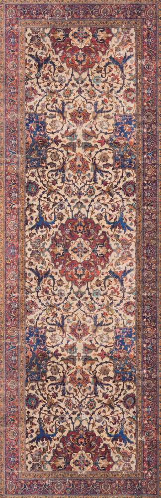 Loloi - Loren Sand / Multi 2-6in x 7-6in Runner Rug - LORELQ-11SAML2676 veiw 1