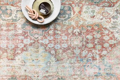 Loloi - Loren Brick / Multi 3-6in x 5-6in Accent Rug - LORELQ-14BKML3656 veiw 3