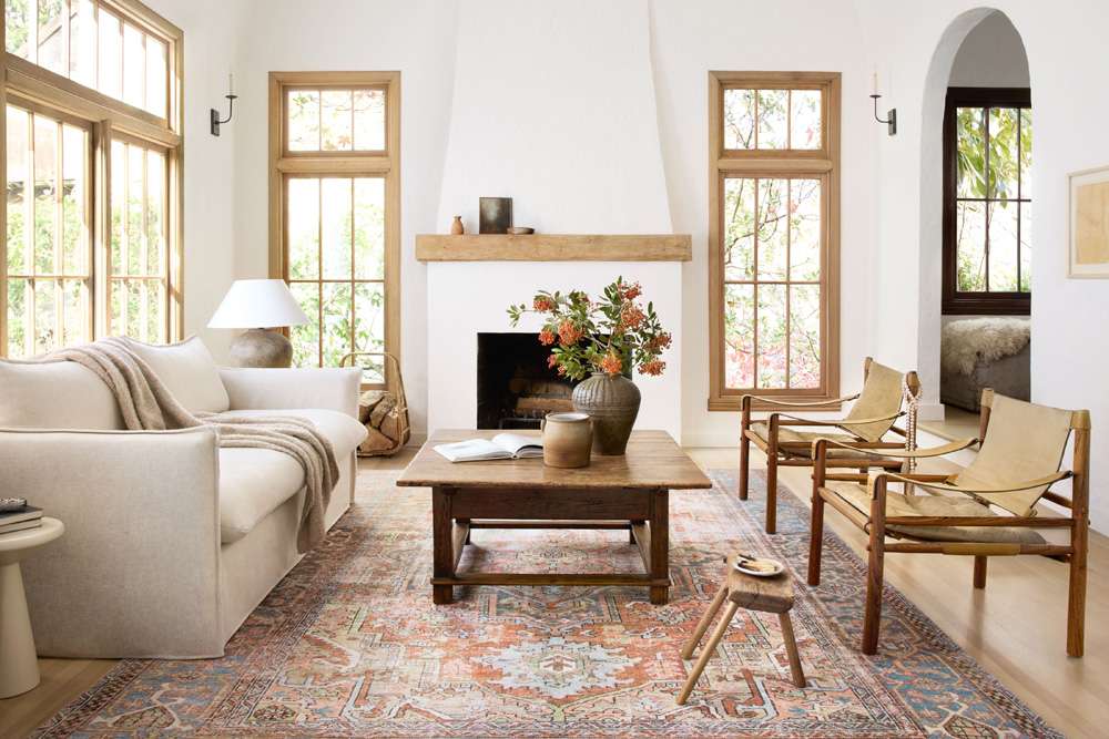 Loloi - Loren Terracotta / Sky 5-0in x 7-6in Area Rug - LORELQ-15TCSC5076 veiw 6