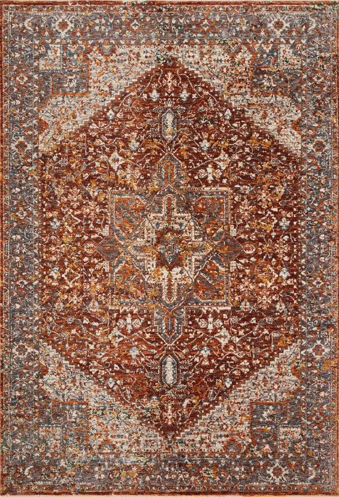 Loloi - Lourdes Rust / Multi 2-7in x 10-0in Runner Rug - LOURLOU-02RUML27A0 veiw 1