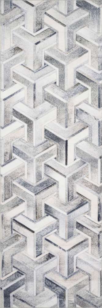 Loloi - Maddox Silver / Ivory 2-6in x 7-6in Runner Rug - MADDMAD-05SIIV2676 veiw 1
